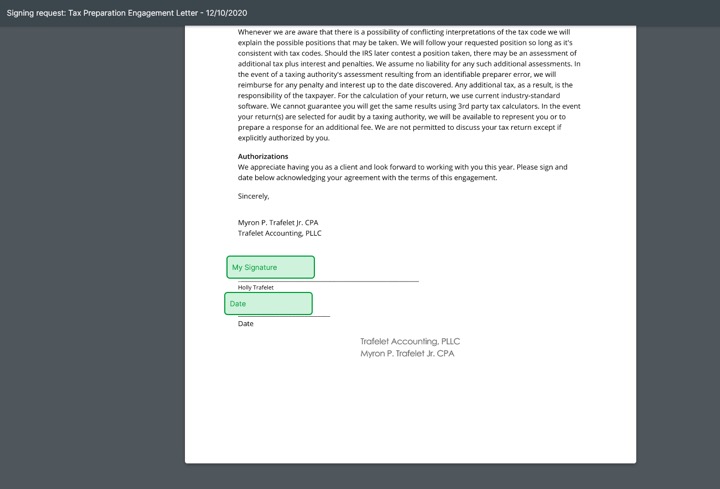 Client Portal Engagement Letter