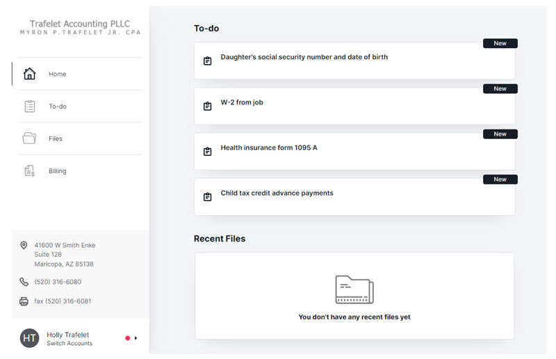 Request missing information